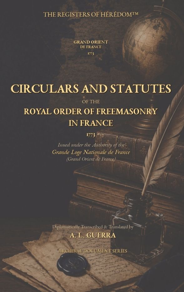 Cover of Circulars and Statues of the Royal Order of Freemasonry in France