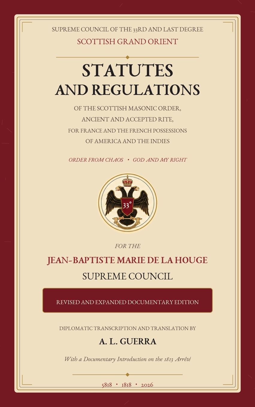 Cover of the De la Hogue Supreme Council Statutes and Regulations